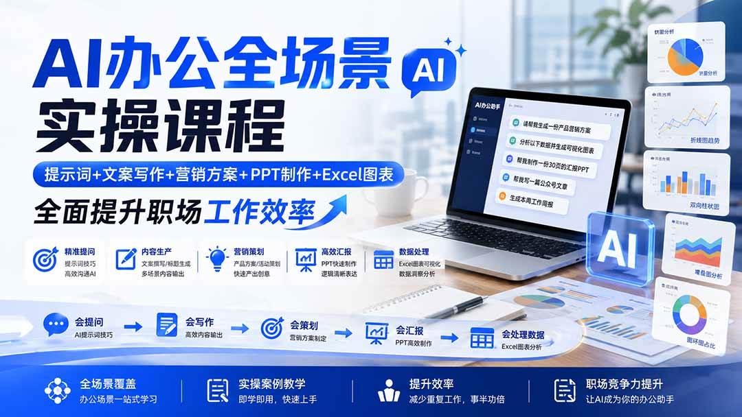 AI办公全场景实操课程